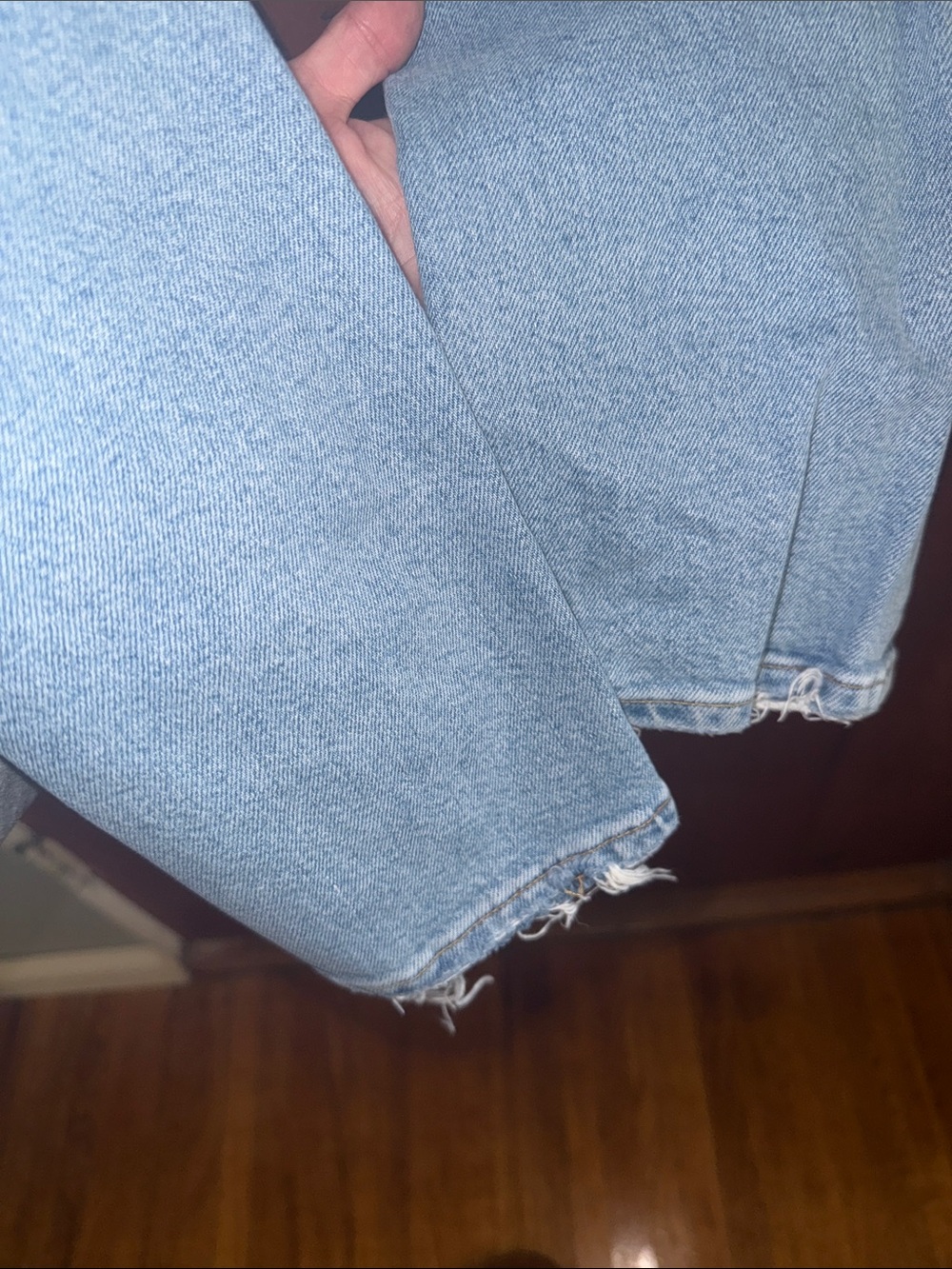 Agolde Light Wash Riley Crop Straight Jeans 26 - Picture 6 of 6